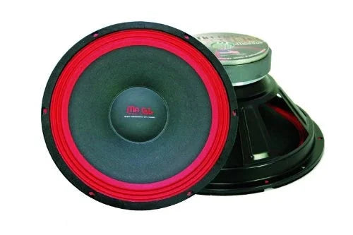 2    Raw  Subwoofer700W 18" Raw replacement    Speaker Subwoofer 8 Ohm Woofer 50oz Magnet, Black/Red