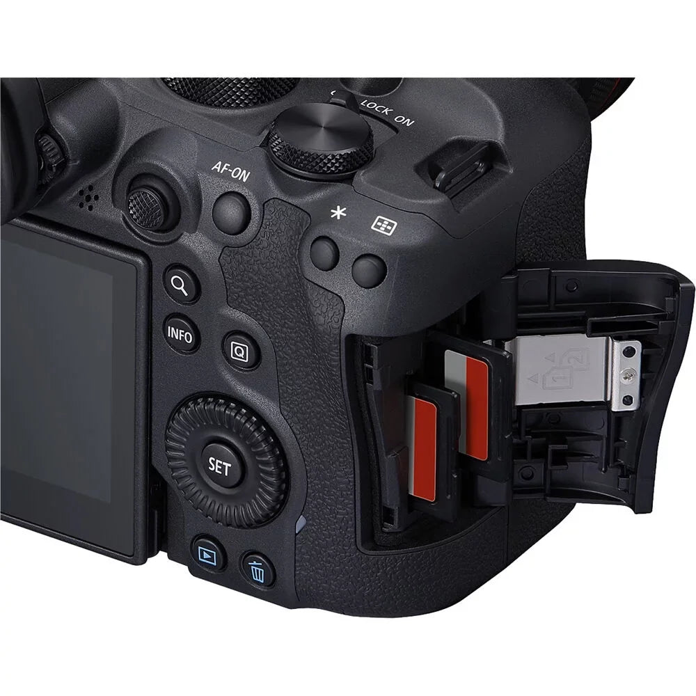 Canon   Mark  Mirrorless Camera (5666C002) + Canon  24-70mm Lens + 64GB Memory Card + Case + Corel Photo Software +  Battery + External Charger + Card Reader + More