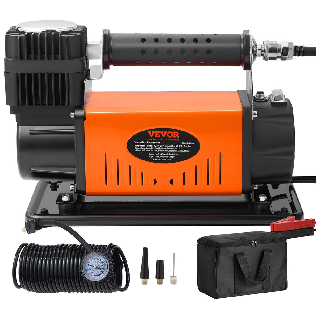 On-Board 12V Air Compressor, High Performance Universal, 150PSI 6CFM
