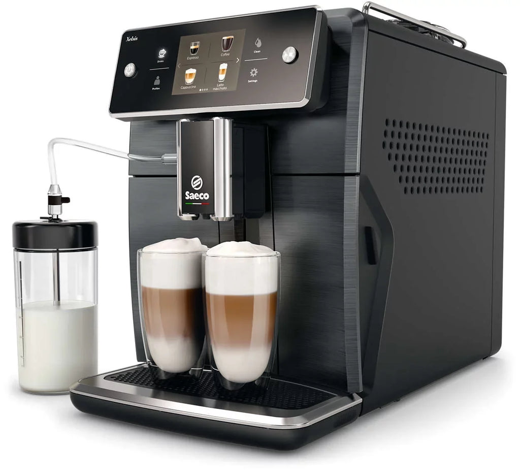 Saeco Xelsis /04 Super Automatic Espresso Machine, Titanium Metal Front