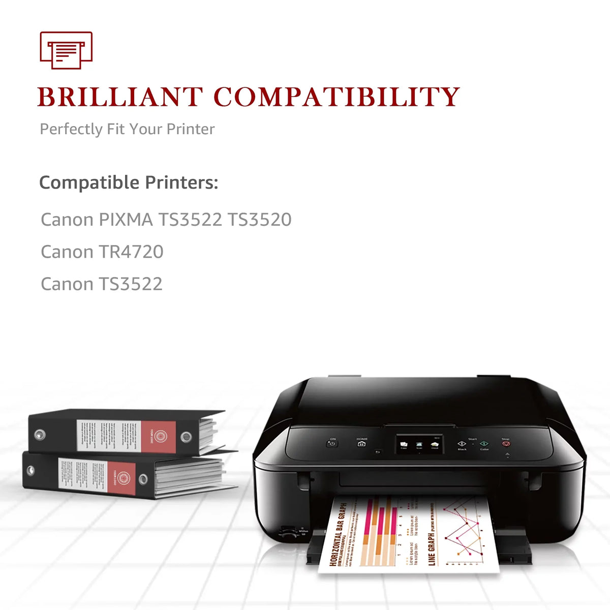 275 276 Ink Cartridges for Canon Ink 275 and 276 -275XL -276XL High Capacity 275XL 276XL Ink Cartridges for Pixma       Printer (2 Black, 1 Color)