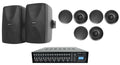 Rockville   Multi Room Home Receiver+6) Ceiling+2) Black Wall Speakers
