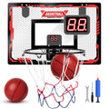 Indoor Basketball Hoop for Kids, Indoor Over The Door Basketball Hoops,  Light Mini Basketball Goals with 2 Balls & Electronic Scoreboard, Christmas Toys Gifts for 5 6 7 8 9 10 11 12+ Year Old Boys