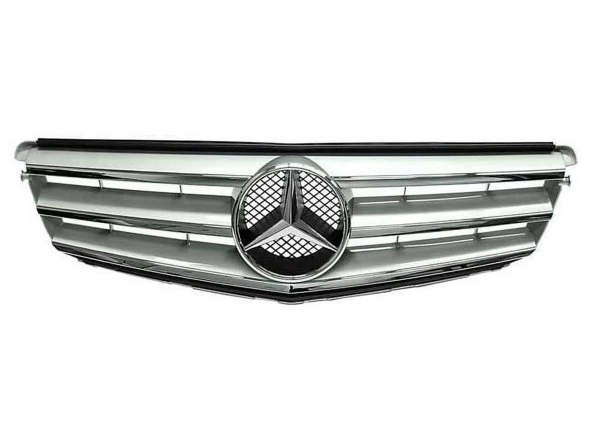 Front Center Grille - Compatible with 2008 - 2014 Mercedes-Benz  2009 2010 2011 2012 2013