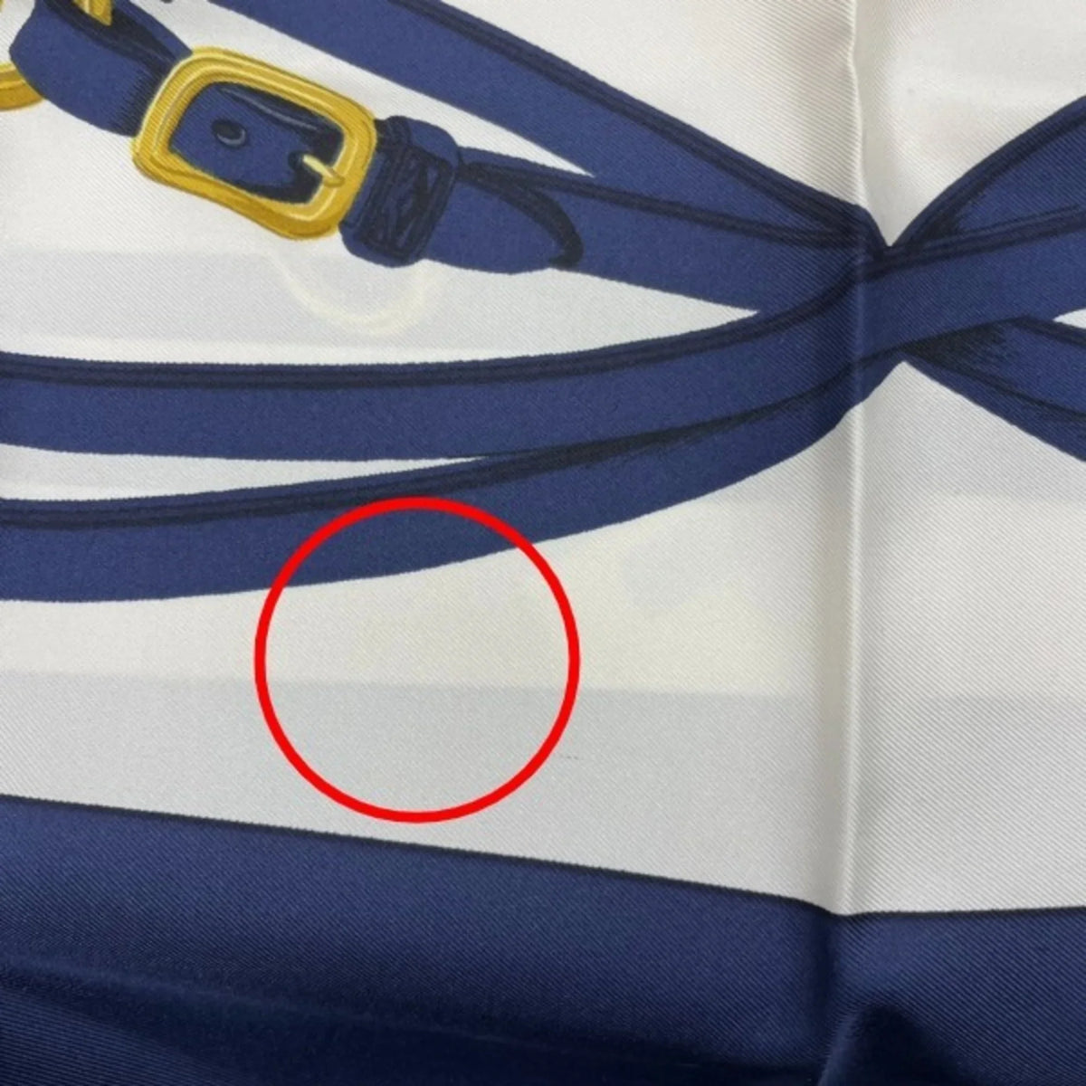 Pre-Owned   de  Carre90 Hermes Blue Scarf (Good)