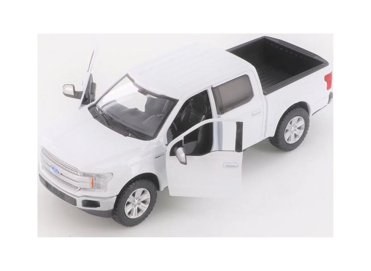 2019 Ford -150 Lariat Crew Cab Pickup Truck, White - Showcasts 79363/16D - 1/27 scale Diecast Model Toy Car