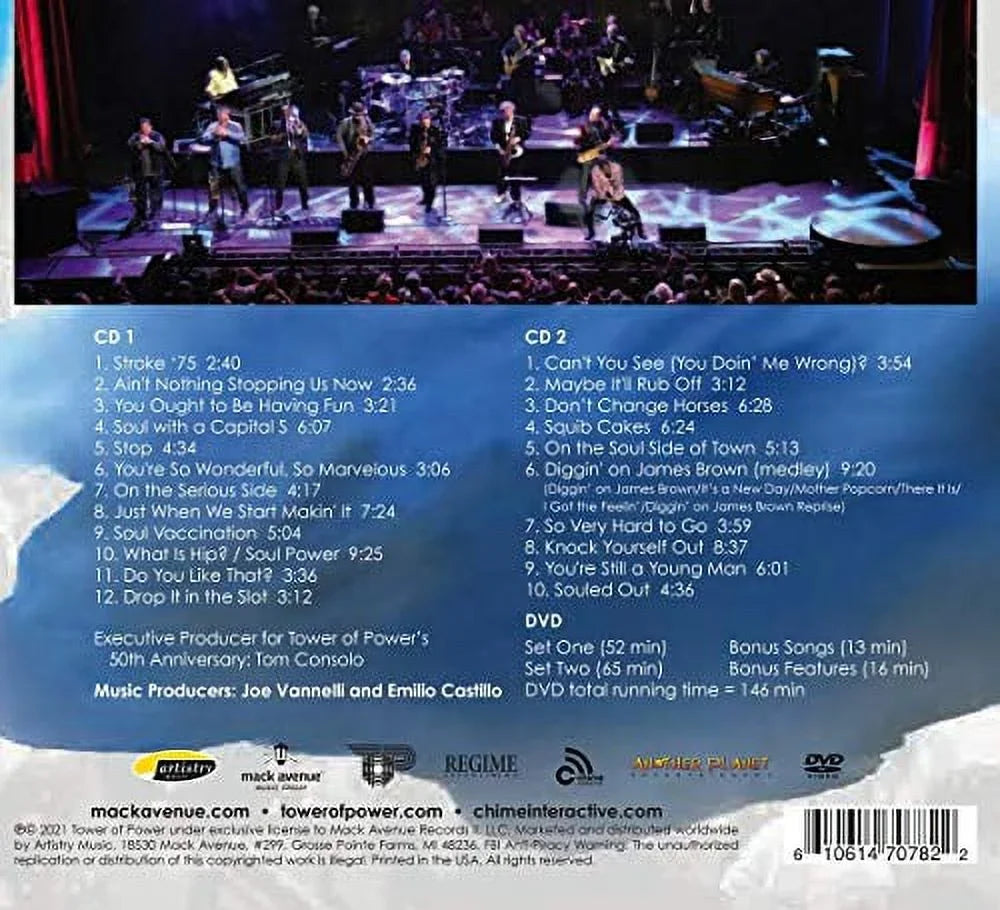 Tower of Power - 50 Years Of Funk & Soul: Live At The Fox Theater - Oakland  - June   2018 - & / Soul -