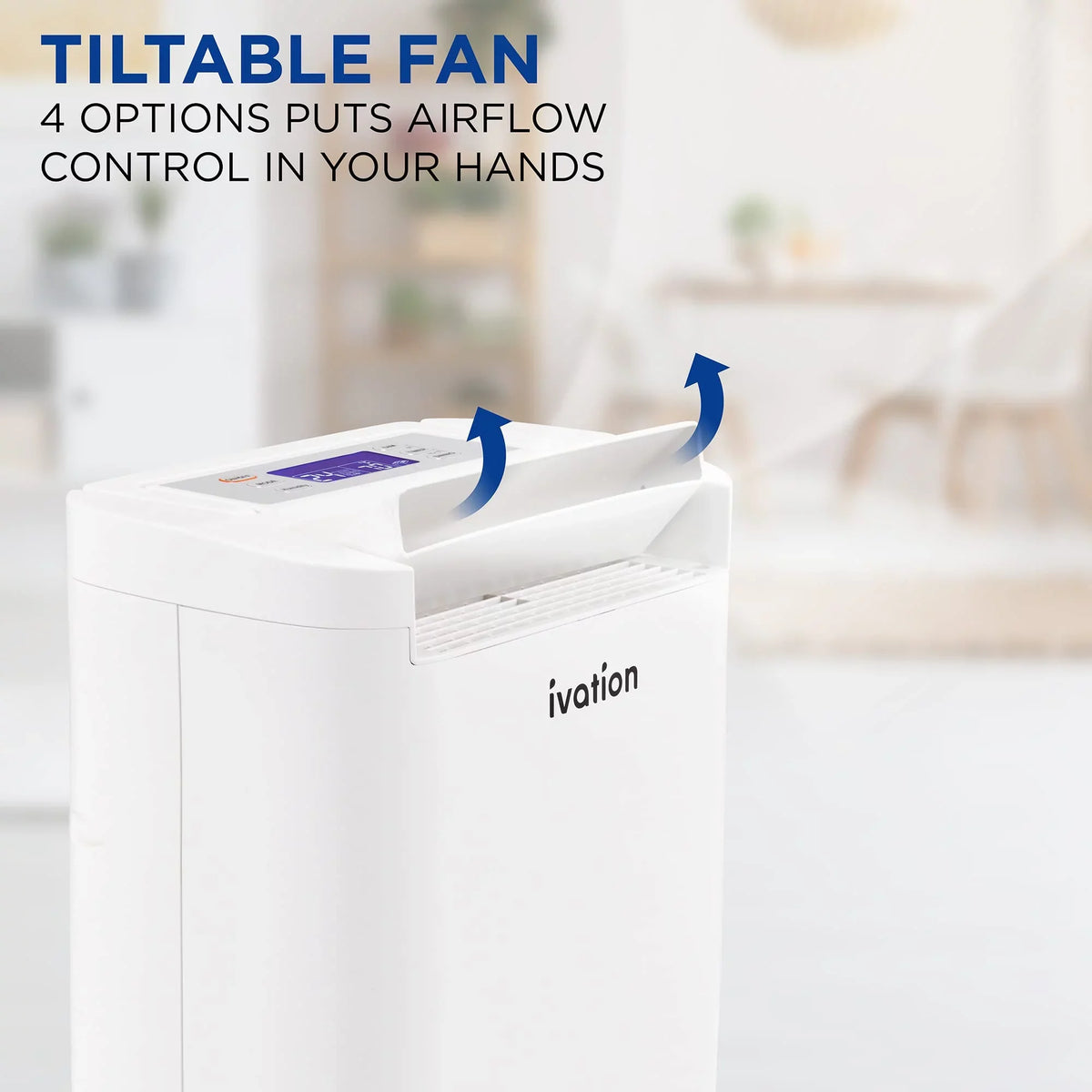 Ivation 19 Pint, 410 Sq/Ft, Wifi Dehumidifier / Drain Hose & Smartphone Control