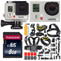 Restored GoPro  White Edition 1080p Camcorder -301 With 35-In-1 Action Camera Accessory Kit (Refurbished)