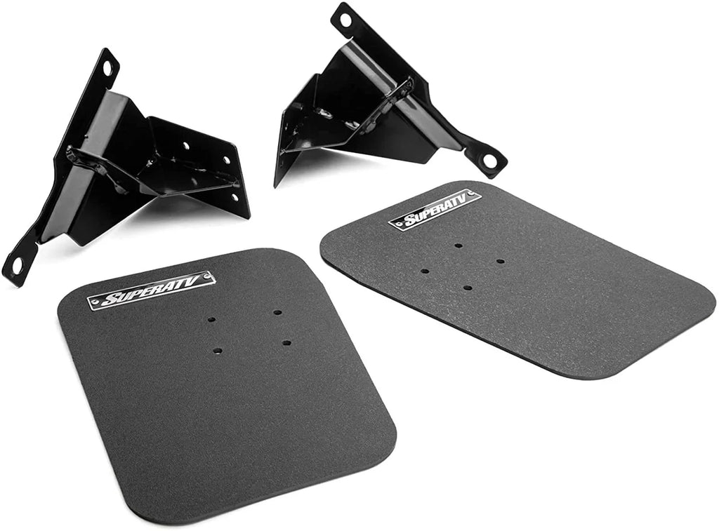 SuperATV Mud Flaps for 2018+ Polaris   Turbo   2019+   4 Turbo / Turbo  Velocity/ 4 Turbo  Velocity  8 x 10 7/8 Mud Flaps  Flexible and Lightweight   Made!