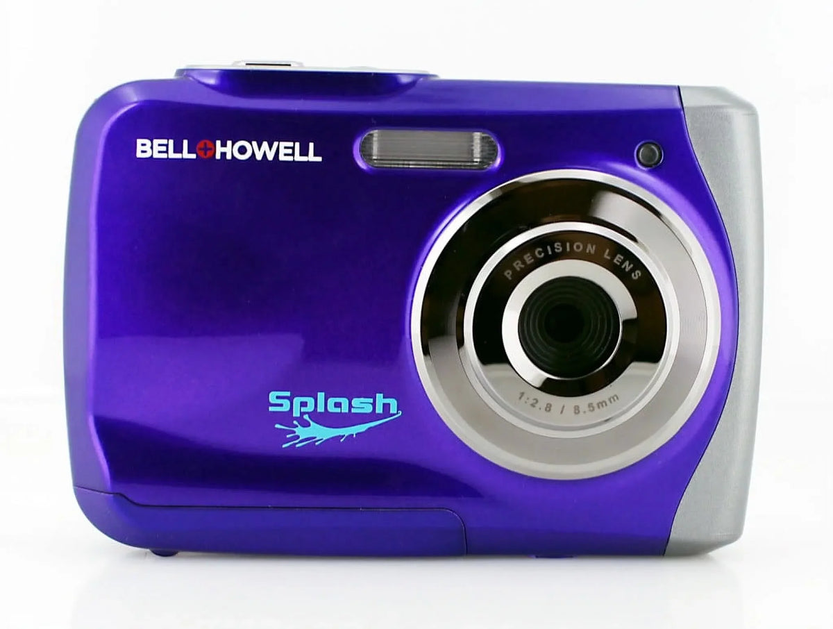 Bell+howell - 12.0 Megapixel Wp7 Splash Underwater Digital Camera -purple