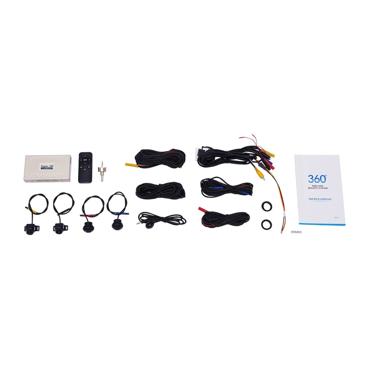 360° Bird View Panoramic System 4-camera 1080P Car  Recording Night Vision Recorder