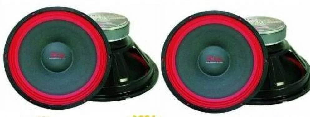2    Raw  Subwoofer700W 18" Raw replacement    Speaker Subwoofer 8 Ohm Woofer 50oz Magnet, Black/Red