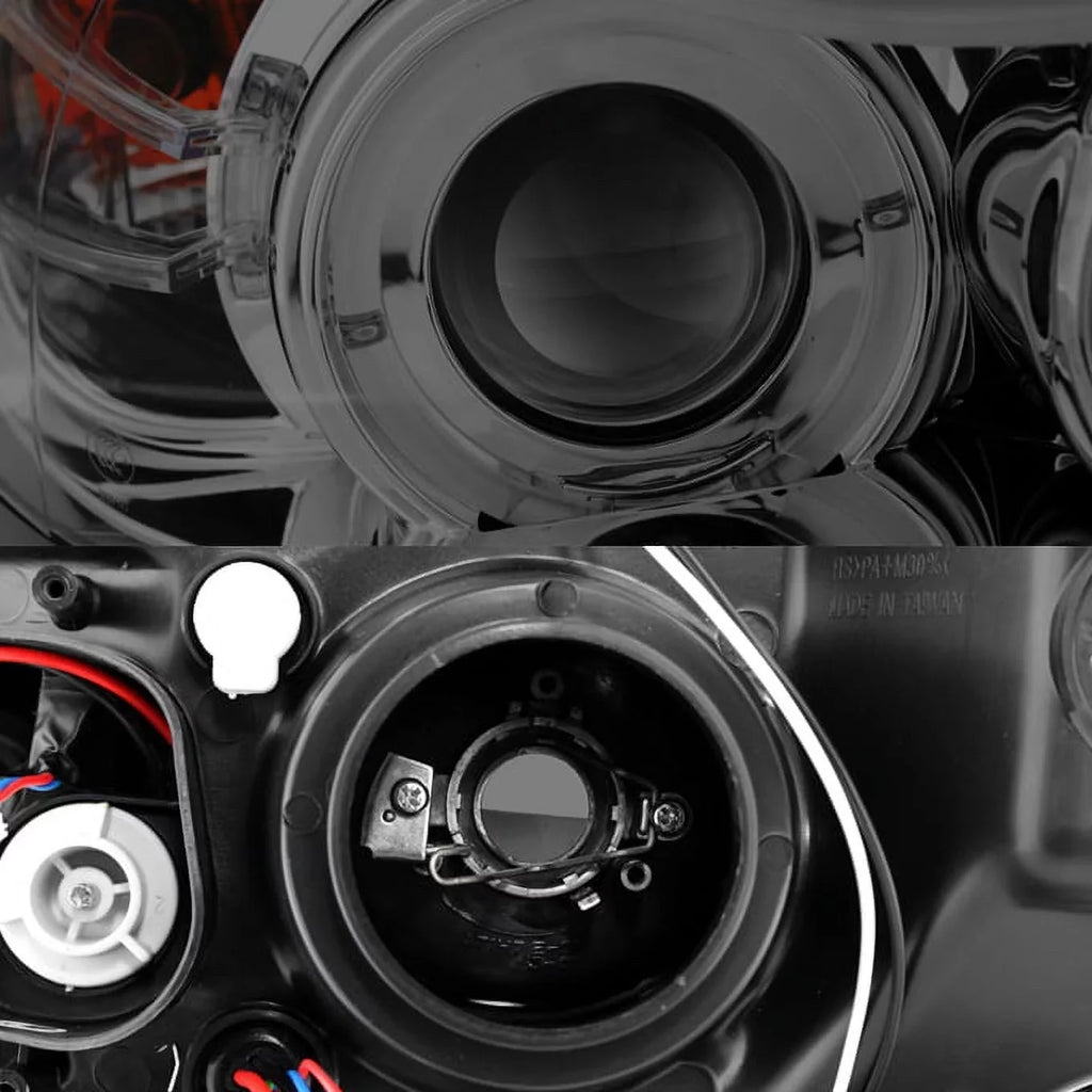 [Eye Lid] Fits 06-08   3-Series Sedan Smoked Halo  Projector Headlights Fits select: 2007-2008  328, 2006  325