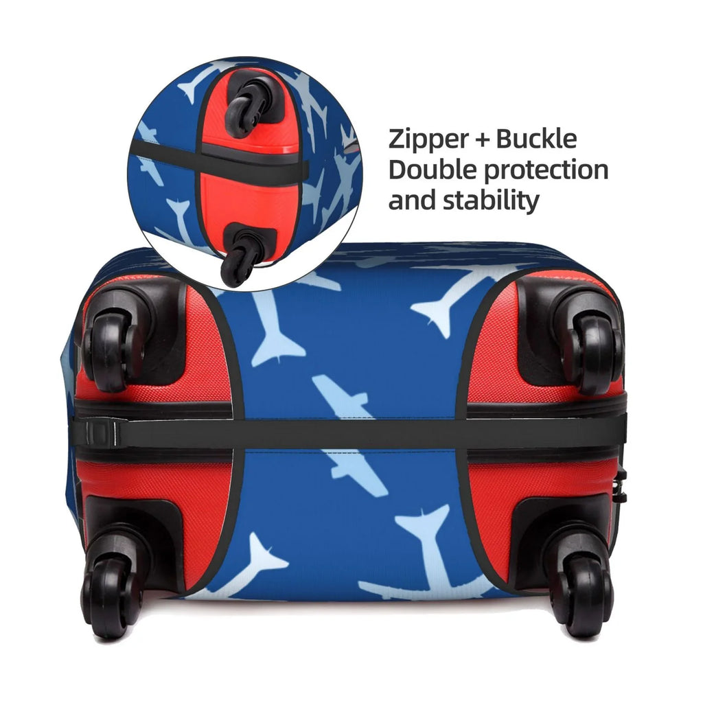 Lukts Airplanes In The Sky Elastic Travel Luggage Cover Suitcase Protector Bag,Anti-Scratch,Dust-Proof Washable Suitcase Sleeve For Kid Adult, (For 18-32 Inch Luggage)