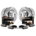 Power Stop Front and Rear Stock Replacement Brake Pad and Rotor Kit  Fits 2019 Toyota -