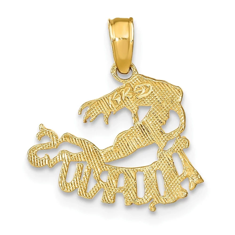 Finejewelers 10 kt Yellow Gold  Zodiac Charm 17 x 16 mm