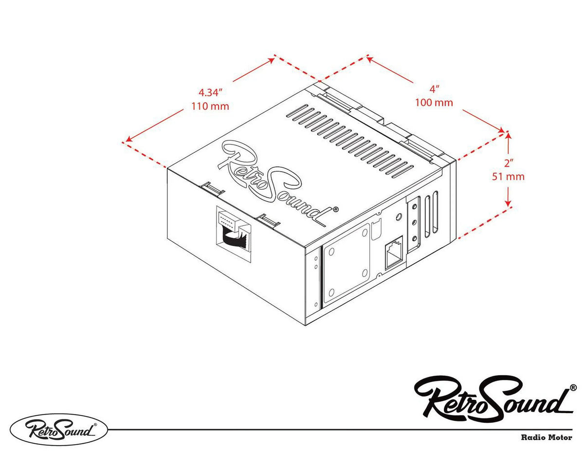 RetroRadio Compatible with 1977-79 Ford Ranchero Features Include Bluetooth, , / --121-55P-75PF4