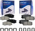 Detroit Axle - Brake Pads for Chevrolet Captiva Sport Equinox Pontiac Torrent Saturn Vue Suzuki -7, 4 Front and Rear Ceramic Brake Pads Replacement Fits select: 2008-2009