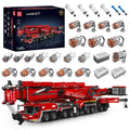 Mould King 17008 Technical Car Toys Motorized  11200 Crane Truck Building Block Assembly Model Brick Kid Christmas Gifts