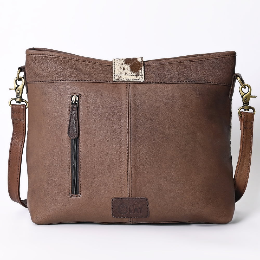 Hand Tooled Hair-on Genuine Leather women bag western handbag purse