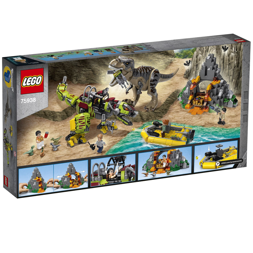 Jurassic World . rex vs Dino-Mech Battle 75938 Dinosaur Building Toy (716 Pieces)
