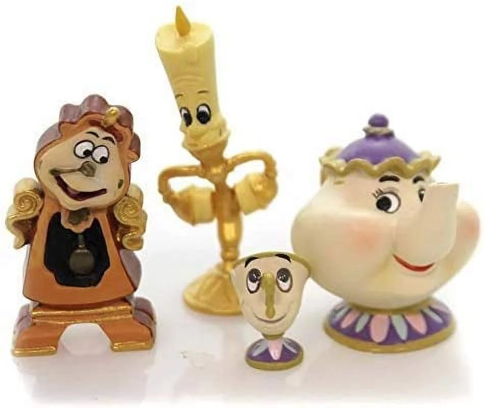 Disney Showcase Lumiere Mrs. Potts Chip and Cogsworth Figurine Set