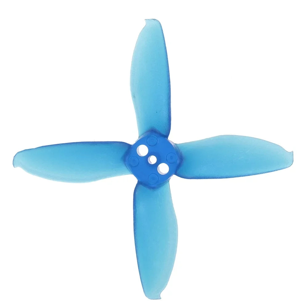 12 Pairs   Micro 2 Inch 4-blade Transparent Propellers   for 1106 1104 Motor  Racing Drone