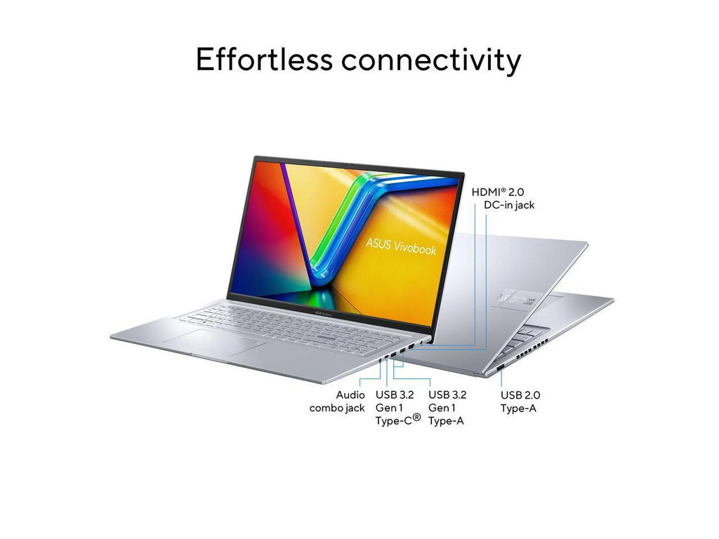 2023  Vivobook 17X Laptop, 17.3”  Display, Intel Core i9-13900H , 16GB , 1TB , Windows 11 Home, Transparent Silver, --