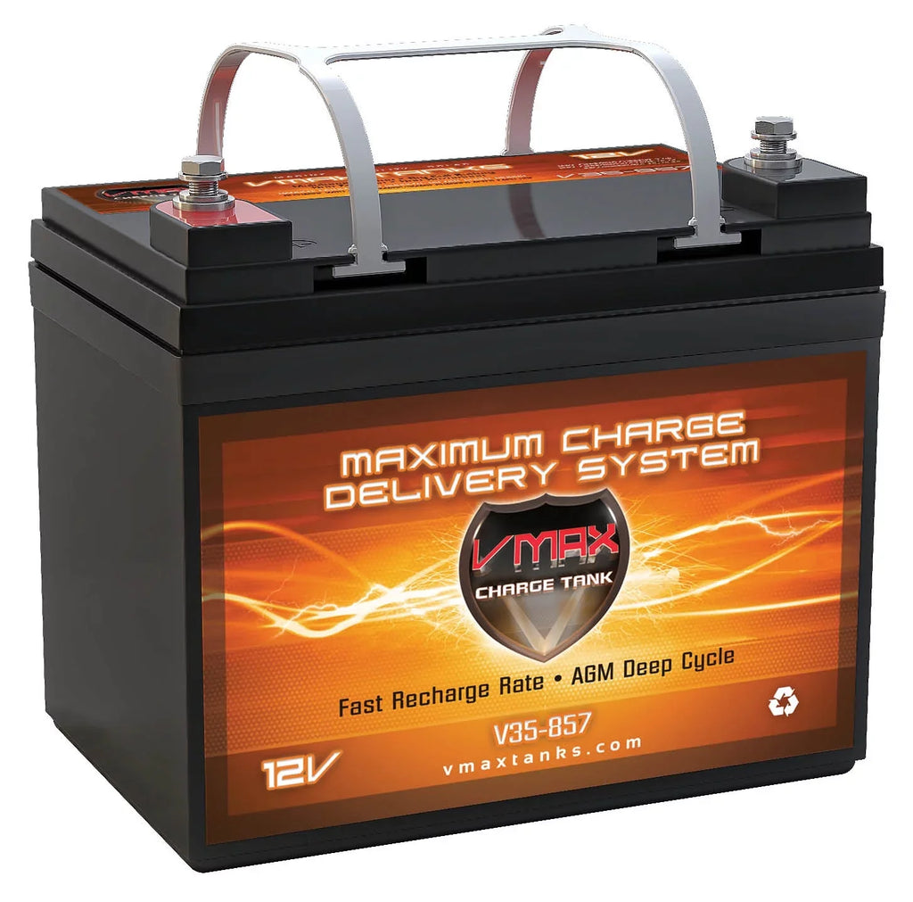 Vmax -857 12 Volt 35AH   Battery for Minn Kota Traxxis 45lb Trolling Motor Boat Vehicle