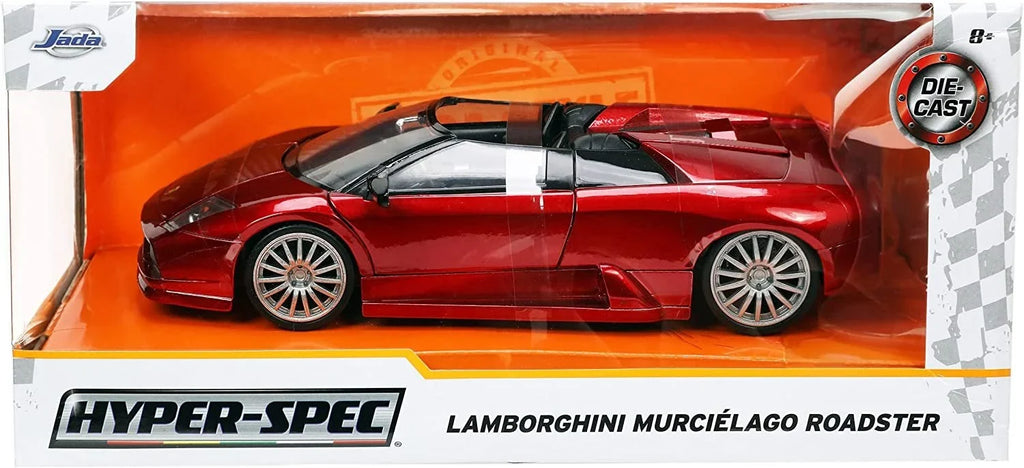 Lamborghini Murcielago Roadster Red Metallic "Hyper-Spec" Series 1/24 Diecast Model Car by Jada