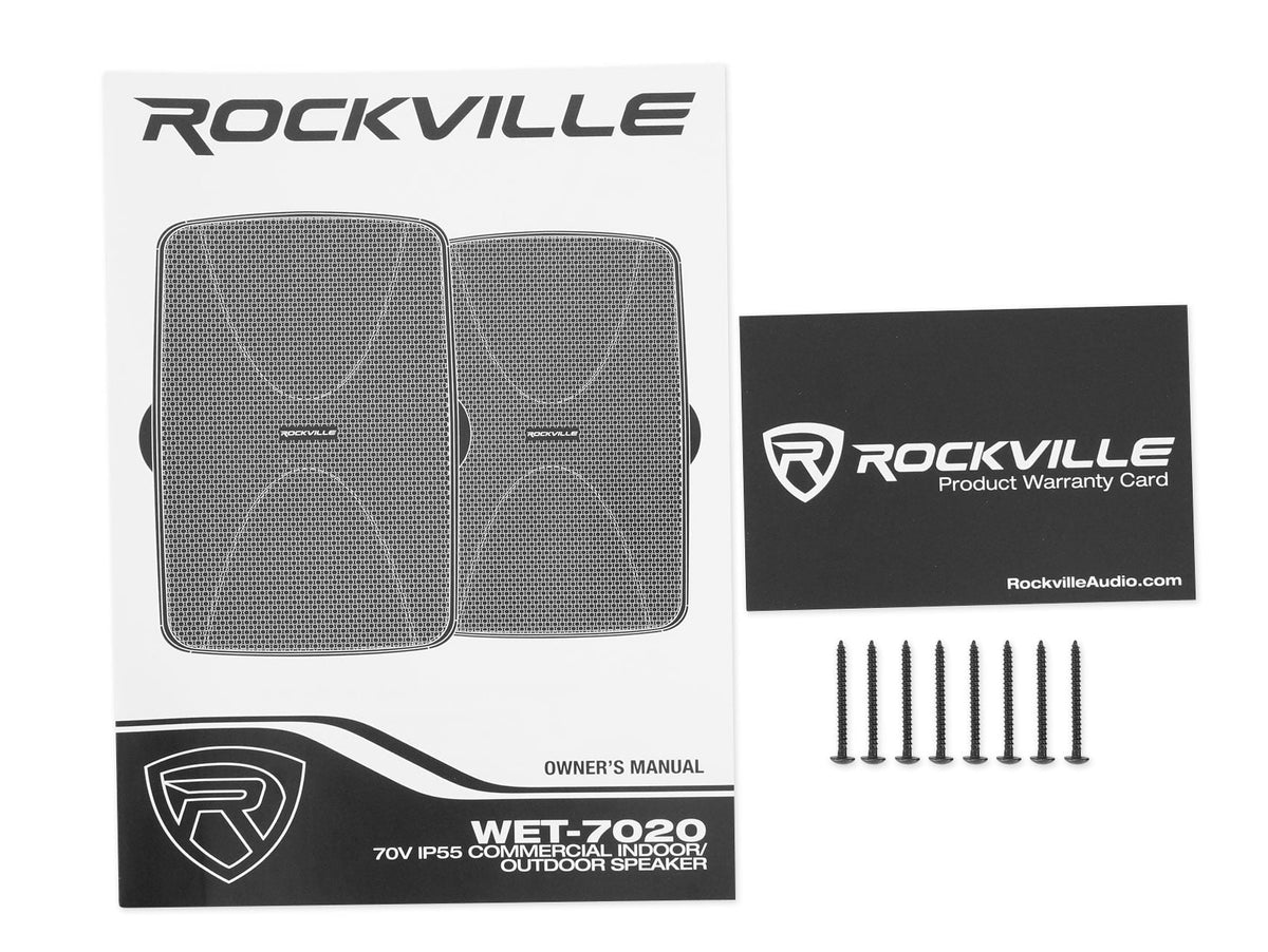 Rockville   Multi Room Home Receiver+6) Ceiling+2) Black Wall Speakers