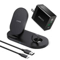 Anker Wireless Charging Station with  Charger, PowerWave Sense 2-in-1 Stand with Watch Charging Holder for Apple Watch /6/5/4/3/2/1, iPhone  2020, 11, 11 Pro (Watch Charging Cable Not Included)