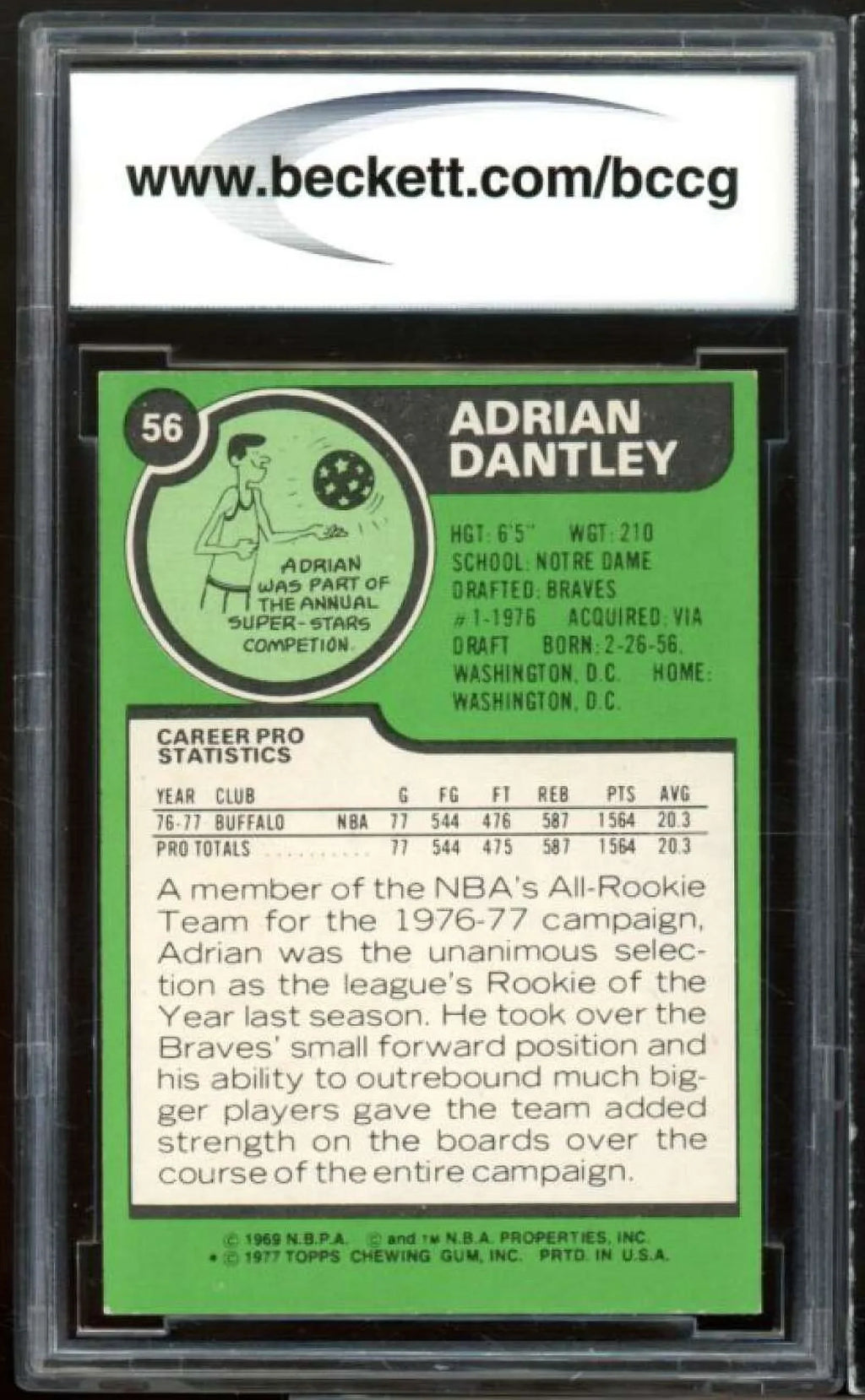 1979-80 Topps #56 Adrian Dantley Rookie Card   8 Excellent+
