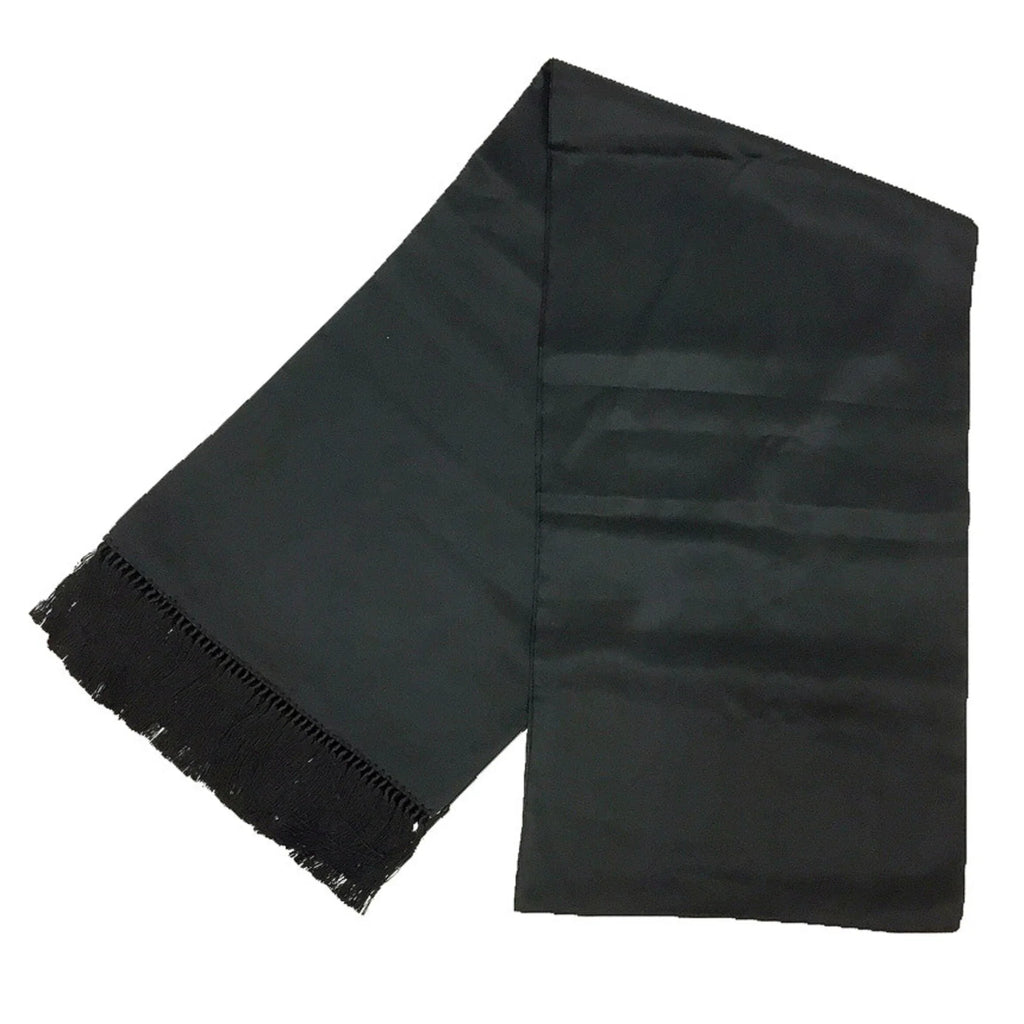 Pre-Owned  Celine Stole Long Scarf Silk Black Muffler aq9190 (Good)