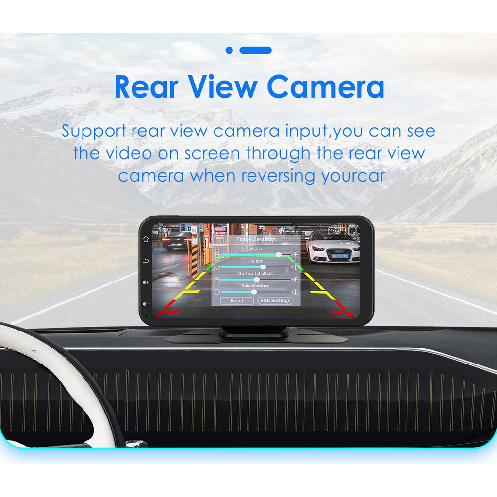Hizpo  Navigation Bluetooth 6.25 Inch Touchscreen 360° Adjustable  Car Radio Stereo Head Unit Receiver With Apple Carplay Android Auto And Backup Camera