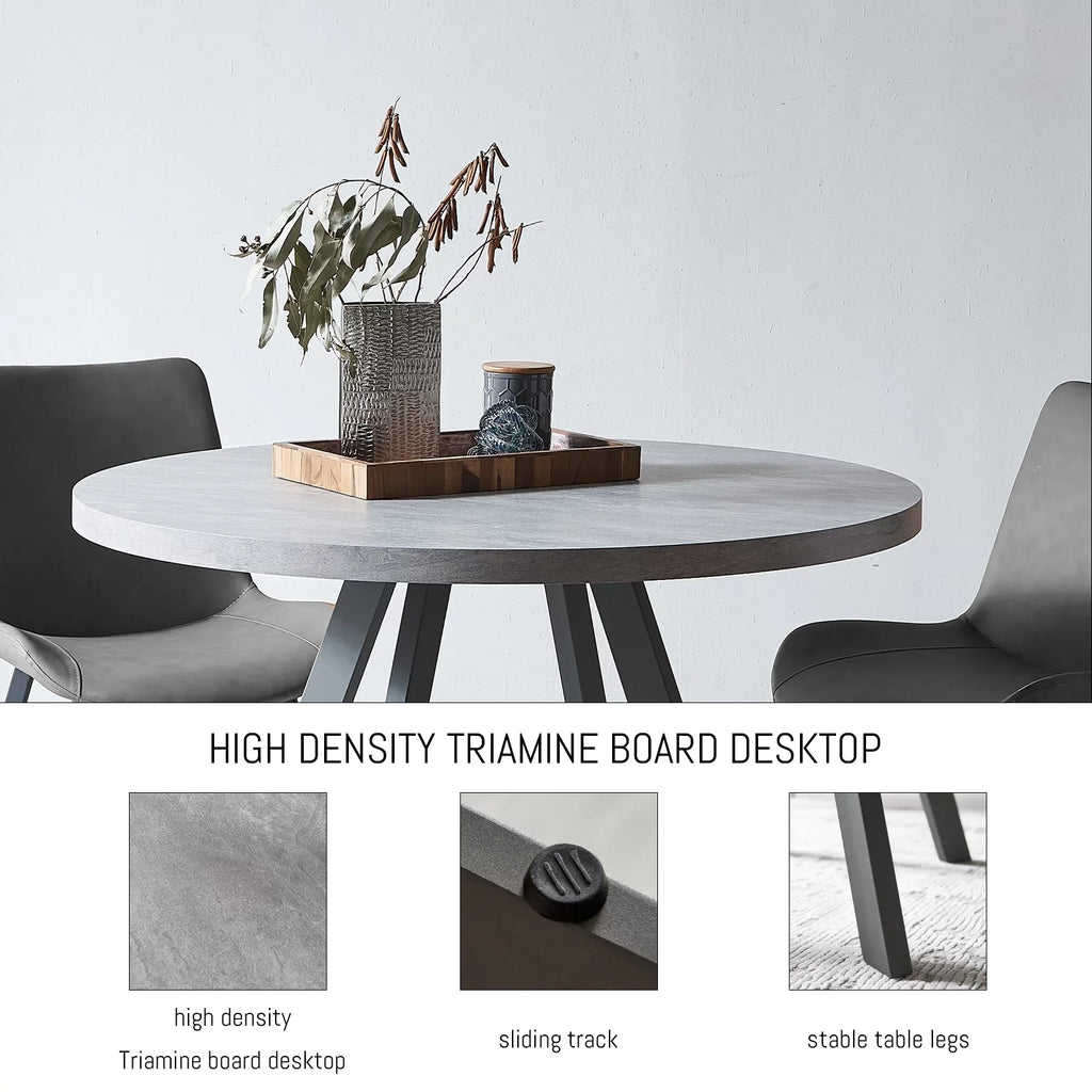 Round Dining Table Set, Mid Century Modern Round Dining Table 35 , Leisure Coffee Table, Saving Space