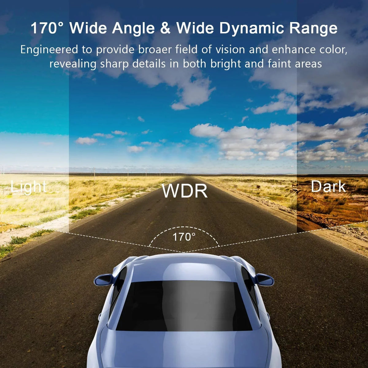 Dash Cam Front with 32G  Card, 1080P  Car Driving Recorder 3''  Screen 170°Wide Angle Dashboard Camera Aluminum Alloy Case,  -Sensor Parking Monitor Loop Recording Motion Detection
