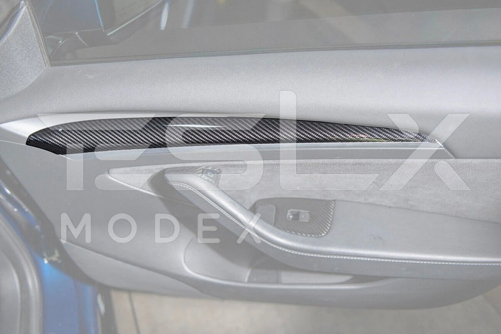 Replacement For 2020-2023  Model 3 & 2020-Up Model  Factory Style   Interior Front Door Trim Panel Cover Pair