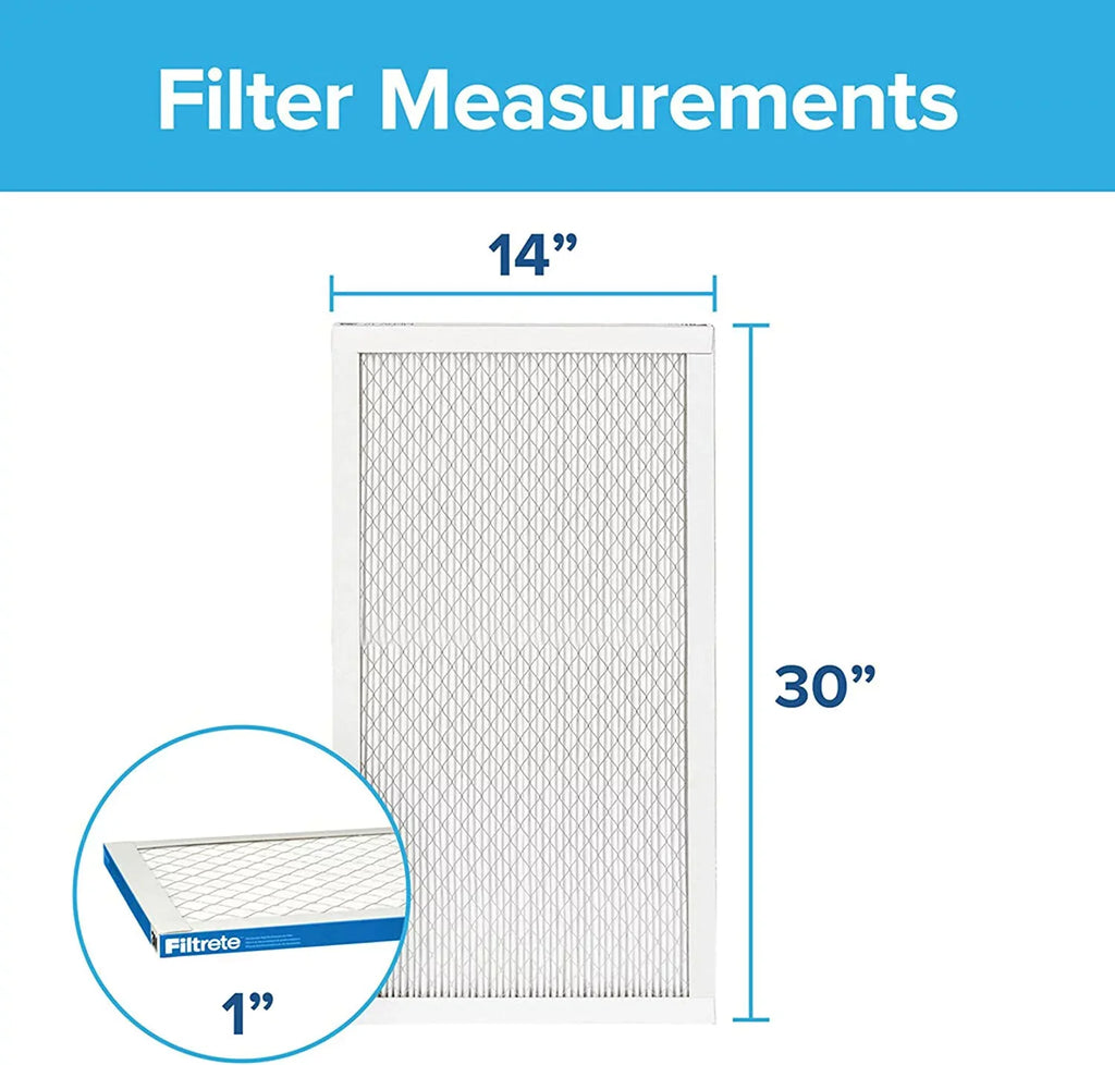Filtrete 14x30x1,  Furnace Air Filter,  1900, Healthy Living Ultimate Allergen, 6-Pack (exact dimensions 13.81 x 29.81 x 0.78)
