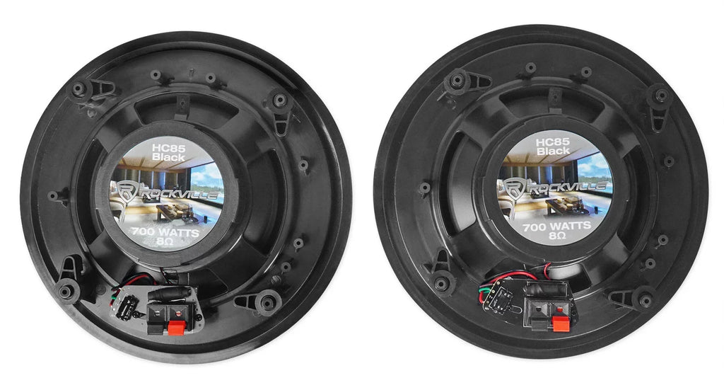 Rockville   Multi Room Home Receiver+6) Ceiling+2) Black Wall Speakers
