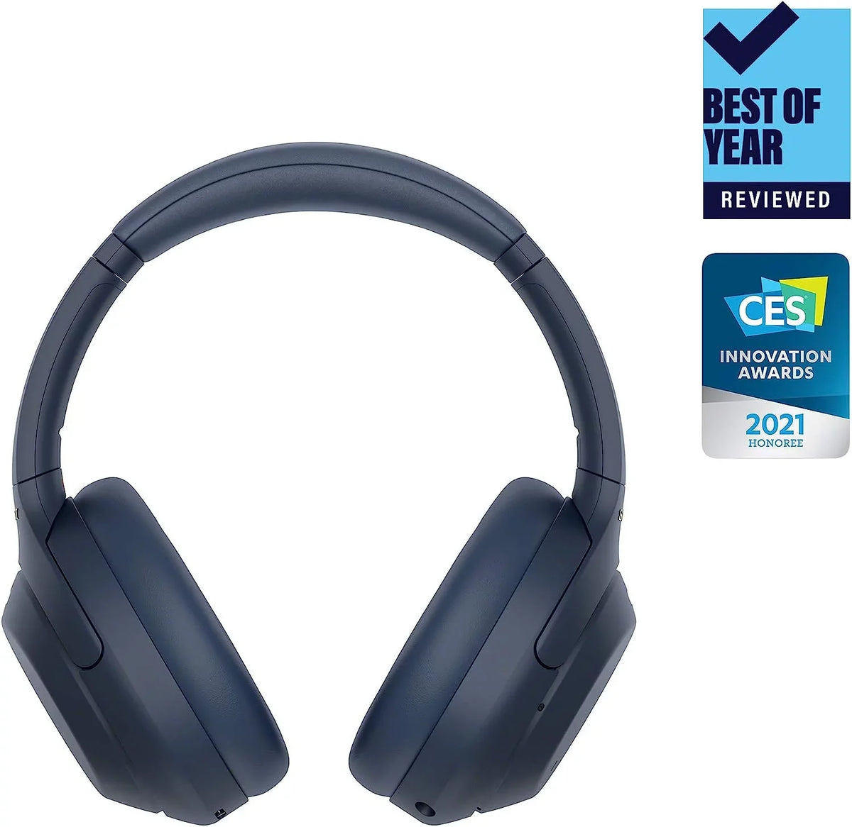 Restored Sony -1000XM4 Wireless Industry Leading Noise Canceling Overhead Headphones with Mic for Phone-Call and Alexa Voice Control, Blue (Refurbished)