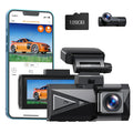 Dash Cam Front and Rear 4K+4K 5Ghz Wifi , Dash Camera for Cars with 128G  Card, 3.16" Touch Screen Dual Sony Night Vision Car Camera,Voice Commands, -Sensor,
