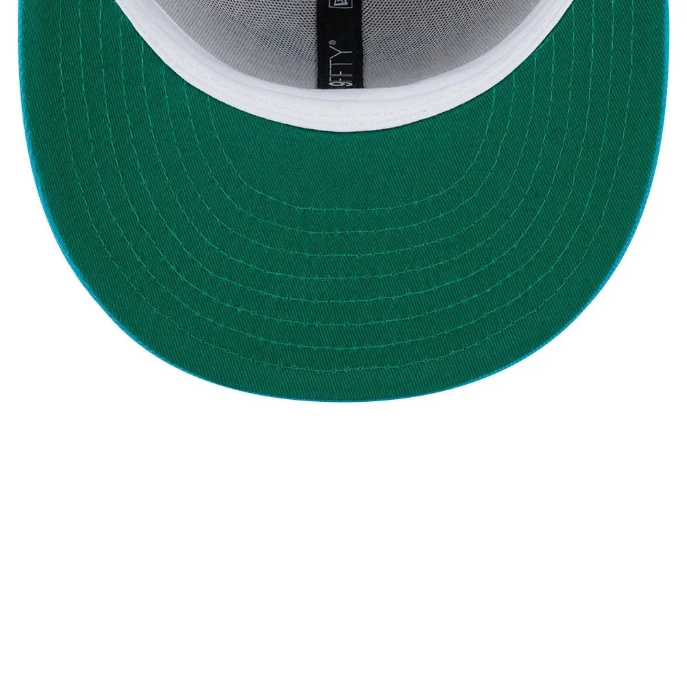 Men's New Era Gray/Teal Charlotte Hornets Tip-Off Two-Tone 9FIFTY Snapback Hat -