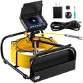 Sewer Camera 98.4 , Pipeline Inspection Camera 4.3 Inch   Monitor Pipe Camera, Duct Inspection Camera with 6PCS , 8500MAH Lithium Battery,  Function, 30M