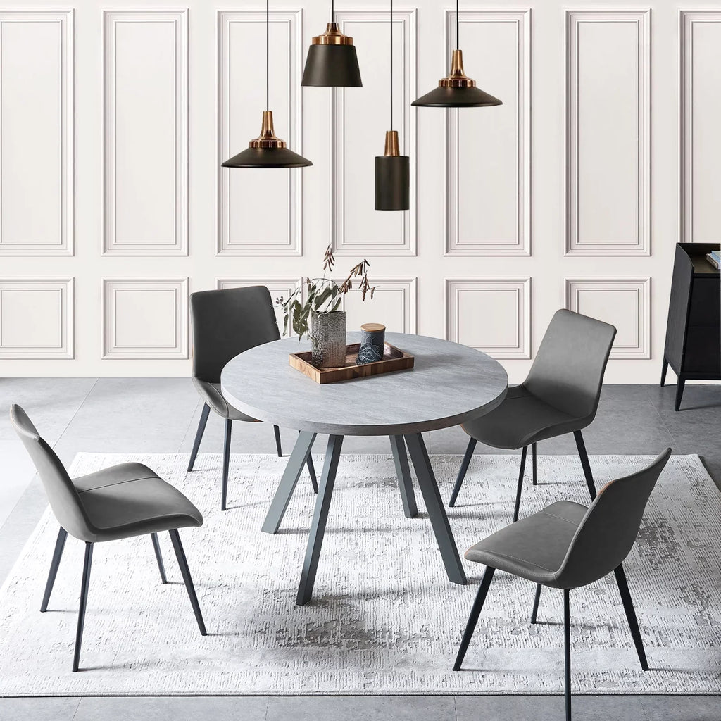 Round Dining Table Set, Mid Century Modern Round Dining Table 35 , Leisure Coffee Table, Saving Space