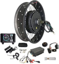 100KM/ Max Speed 190mm Dropout 20*4.0inch 80mm wheelrim width Electric Fat Bike Conversion Kit with Sabvoton Controller, Color Display System,Single Speed Freewheel