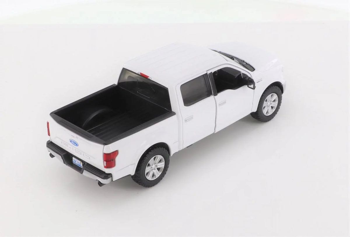 2019 Ford -150 Lariat Crew Cab Pickup Truck, White - Showcasts 79363/16D - 1/27 scale Diecast Model Toy Car