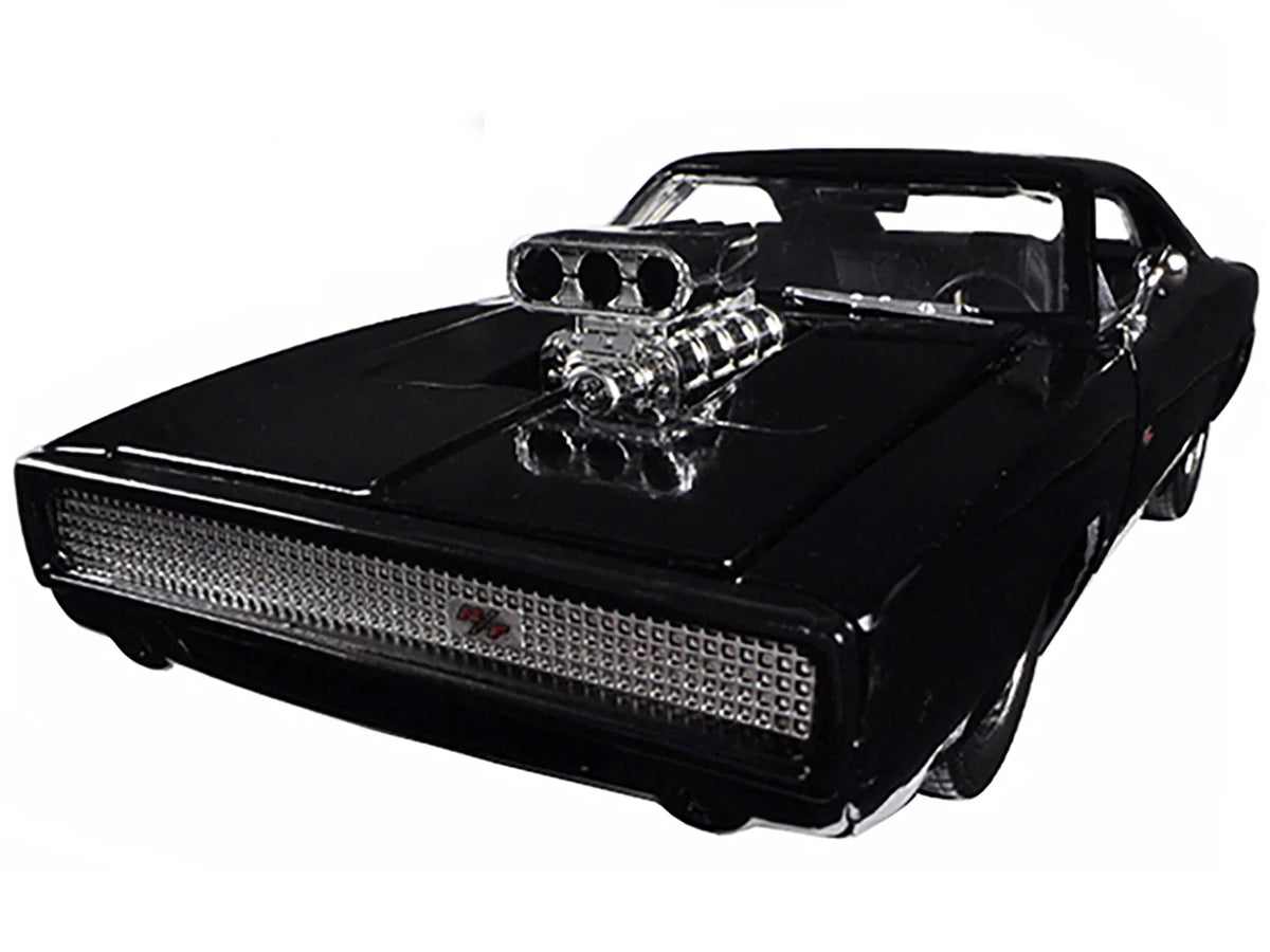Dom's 1970 Dodge Charger / Black "Fast & Furious 7" (2015) Movie 1/24 Diecast Model Car by Jada
