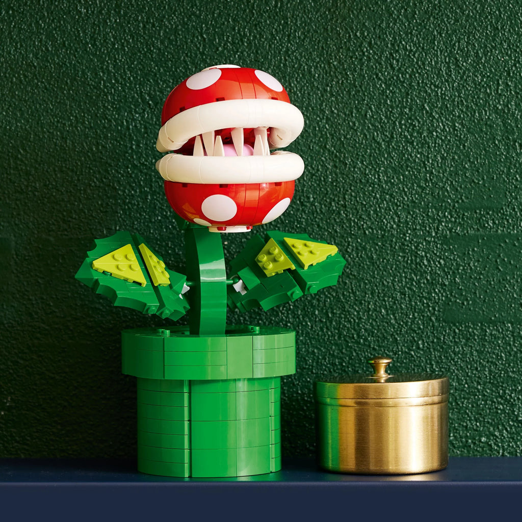 Super Mario Piranha Plant 71426, Build and Display Super Mario Brothers Toy for Adults and Teens, Authentically Detailed Posable Figure, Holiday or Birthday Gift for Gamers and Super Mario Fans